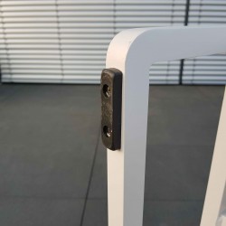 ICM Gartenlounge Gartenmöbel Cassis Aluminium Teak weiß Fuß Füsse ICM Gartenlounge Gartenmöbel Cassis Aluminium Teak weiß Fuß Füsse