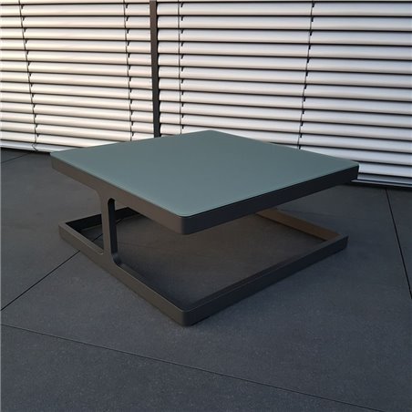 ICM mesa de jardín mesa de salón muebles de jardín Marsella aluminio antracita mesa pequeña mesa de esquina mesa de centro ICM mesa de jardín mesa de salón muebles de jardín Marsella aluminio antracita mesa pequeña mesa de esquina mesa de centro