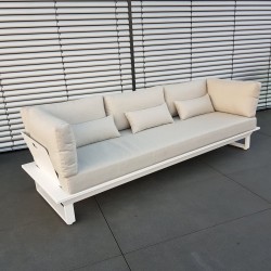 ICM garden lounge lounge furniture St. Tropez aluminum white 3 seater modular module ICM garden lounge lounge furniture St. Tropez aluminum white 3 seater modular module