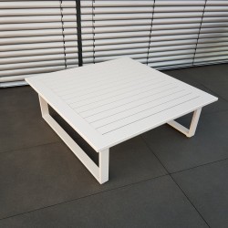 ICM table de jardin table de salon meubles de jardin St. Tropez aluminium blanc grande table ICM table de jardin table de salon meubles de jardin St. Tropez aluminium blanc grande table