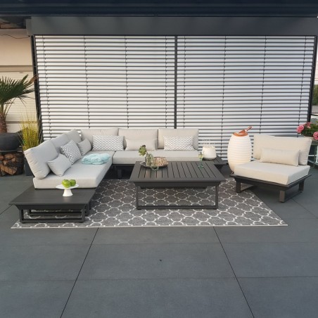 ICM Garten Lounge Gartenmöbel St. Tropez Aluminium Anthrazit Loungemöbel Alu Modul modular exklusiv alu luxus outdoor ICM Garten Lounge Gartenmöbel St. Tropez Aluminium Anthrazit Loungemöbel Alu Modul modular exklusiv alu luxus outdoor