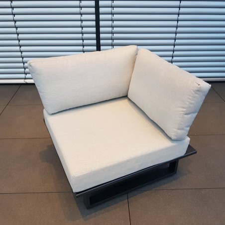 ICM garden lounge lounge furniture Grenoble aluminum alu anthracite 1-seater module modular ICM garden lounge lounge furniture Grenoble aluminum alu anthracite 1-seater module modular