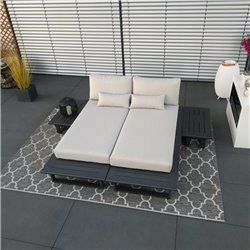 ICM garden lounge lounge furniture Grenoble aluminium alu anthracite module set muebles de jardín Tumbona tumbona ICM garden lounge lounge furniture Grenoble aluminium alu anthracite module set muebles de jardín Tumbona tumbona