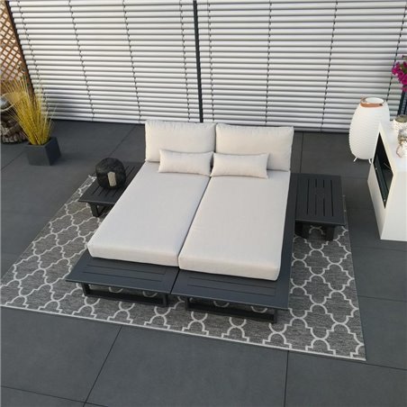 ICM garden lounge lounge furniture Grenoble aluminium alu anthracite module set muebles de jardín Tumbona tumbona ICM garden lounge lounge furniture Grenoble aluminium alu anthracite module set muebles de jardín Tumbona tumbona
