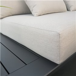 ICM Garden Lounge Meubles de jardin Aluminium Grenoble Aluminium Anthracite mousse à séchage rapide ICM Garden Lounge Meubles de jardin Aluminium Grenoble Aluminium Anthracite mousse à séchage rapide
