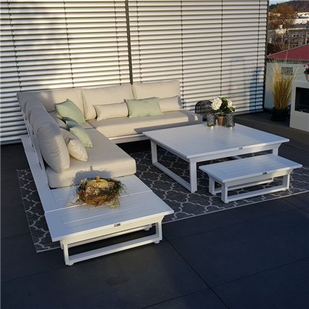 ICM garden lounge patio furniture Grenoble aluminium alu anthracite respaldo módulo conjunto ICM garden lounge patio furniture Grenoble aluminium alu anthracite respaldo módulo conjunto