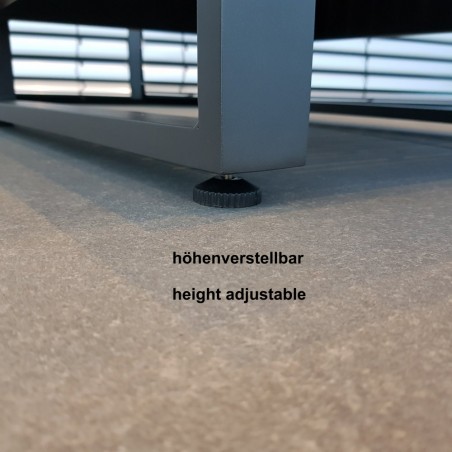 ICM Gartenlounge Gartenmöbel Cannes Aluminium Teak Anthrazit Fuß Füsse ICM Gartenlounge Gartenmöbel Cannes Aluminium Teak Anthrazit Fuß Füsse